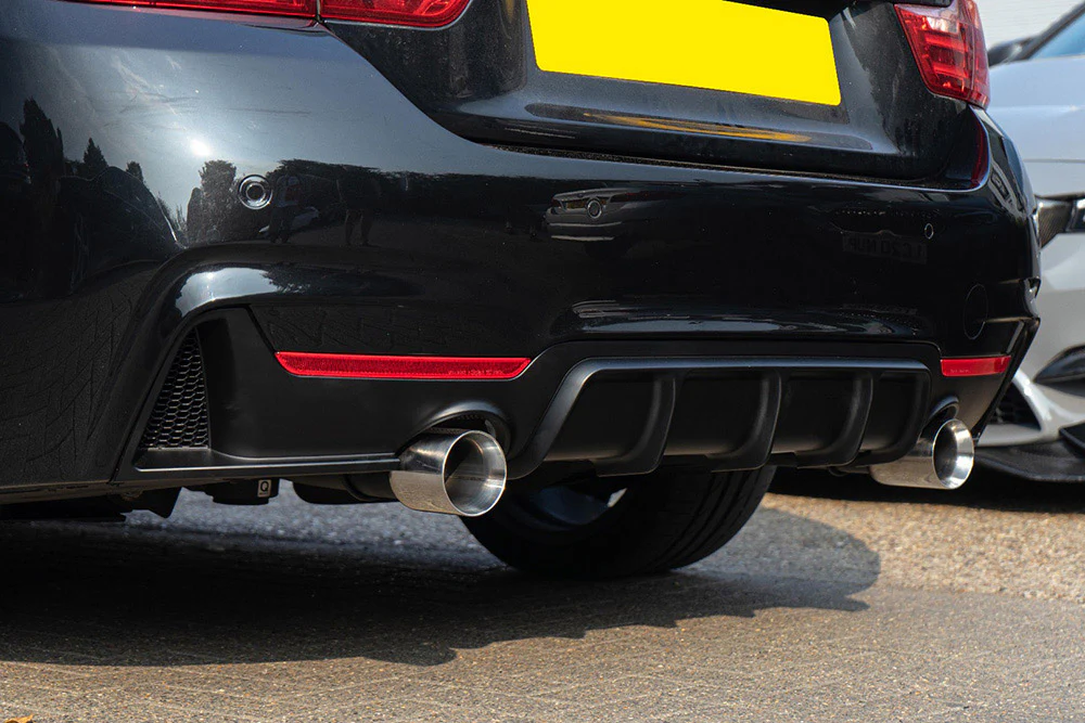 F32, F33 and F36 MStyle performance rear diffuser with dual exhaust - Image 2