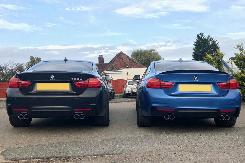 F32, F33 and F36 MStyle performance rear diffuser with quad exhaust - Image 2
