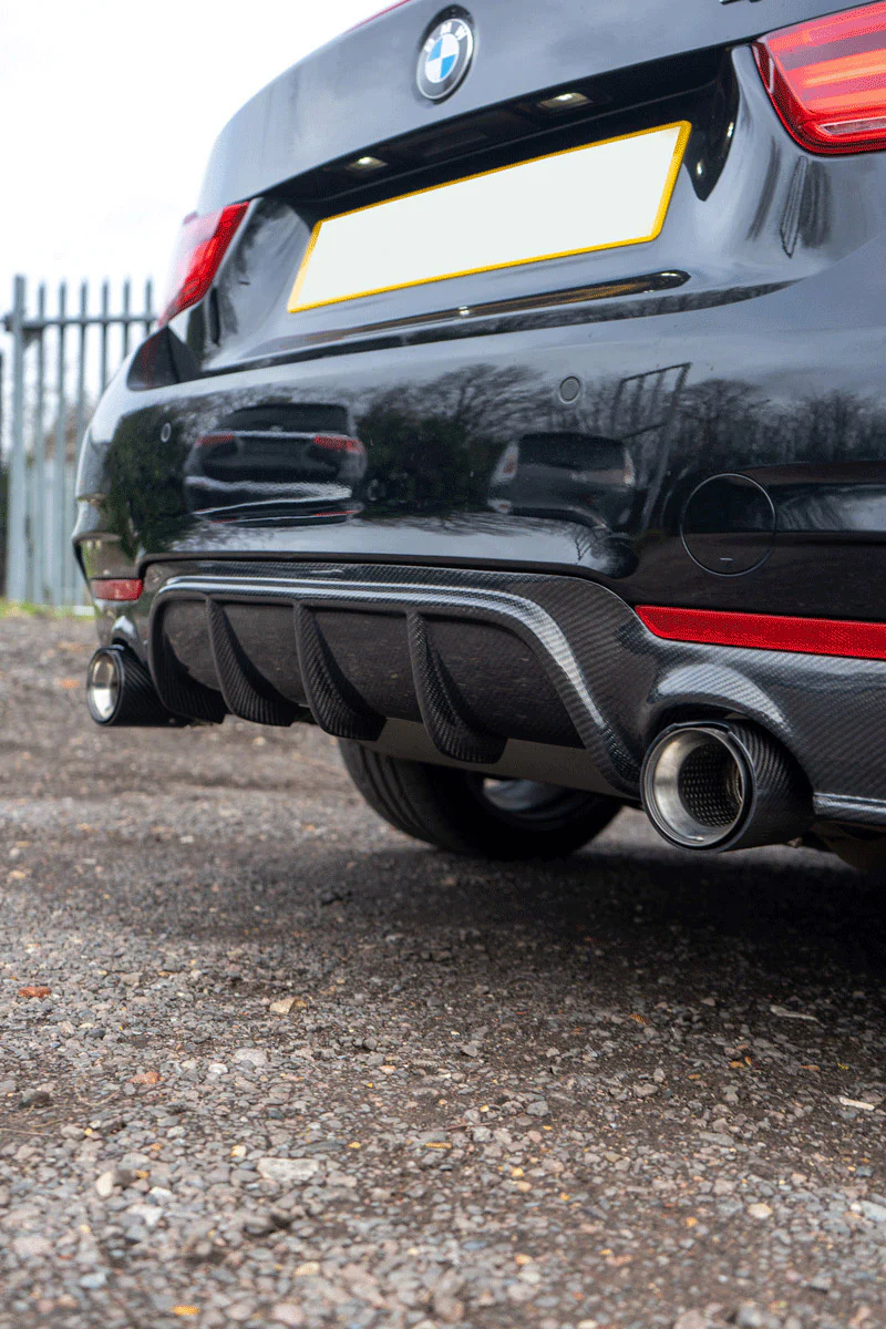 F32 F33 M Style performance dual carbon rear diffuser - Image 2