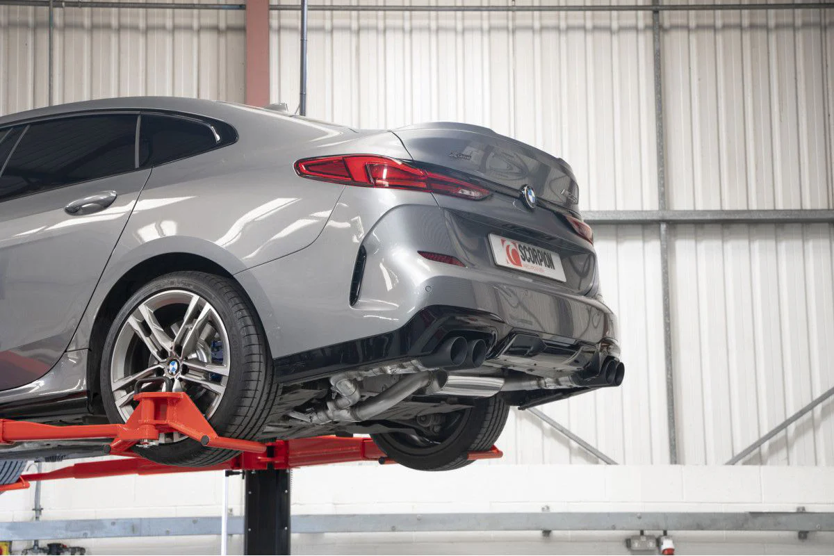 F44 M235I X-DRIVE GPF BACK EXHAUST SYSTEM WITH ELECTRONIC VALVE - DAYTONA CERAMIC TAIL PIPES - Image 3
