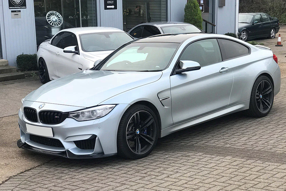 F80, F82 and F83 M3/M4 MStyle V-Type Carbon Front Splitter - Image 3