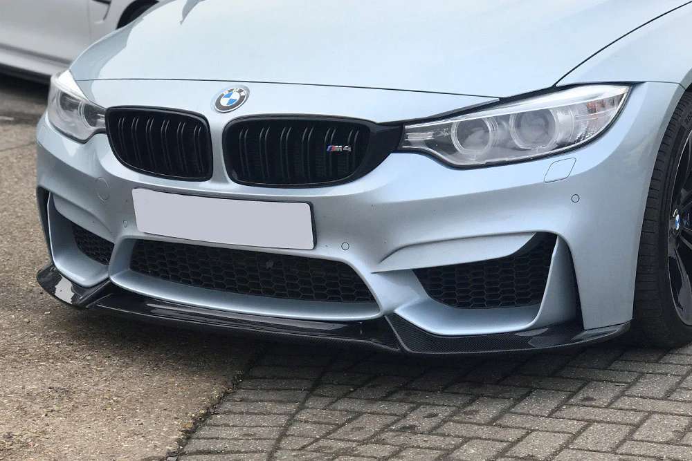 F80, F82 and F83 M3/M4 MStyle V-Type Carbon Front Splitter - Image 4