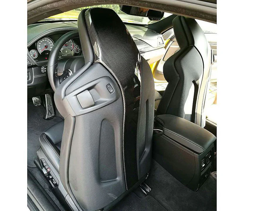 F80 & F82 M3 M4 MSTYLE CARBON SEAT BACK COVERS - Image 2