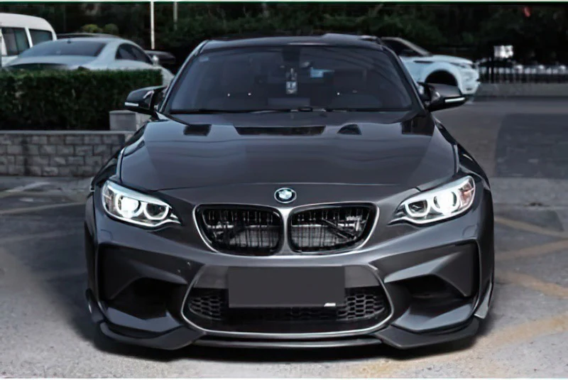 F87 M2 MStyle V-Type Carbon Fibre Front Splitter - Image 2