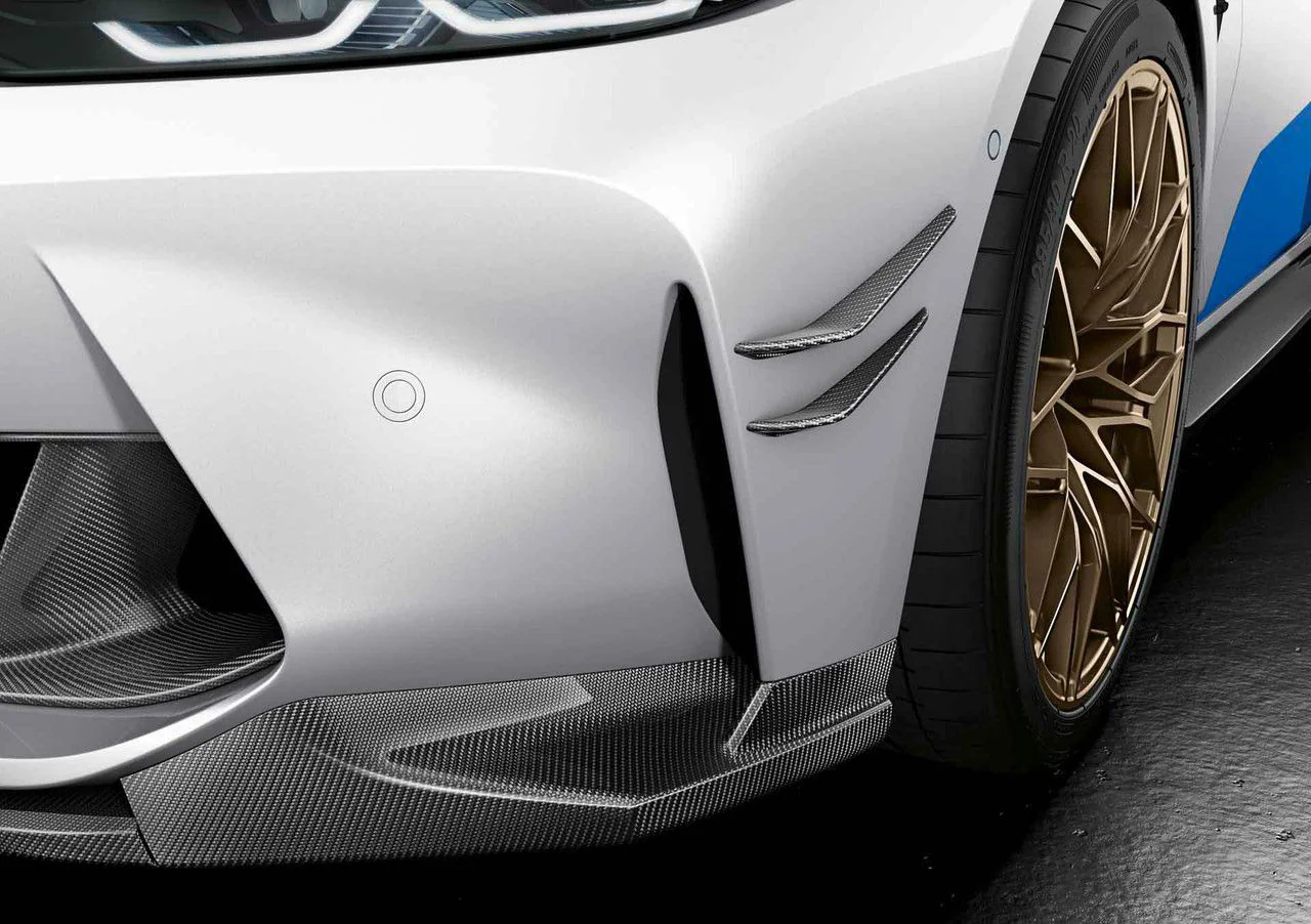 Genuine BMW G80 & G81 M3 M Performance Carbon Fibre  Front Flicks - Image 2