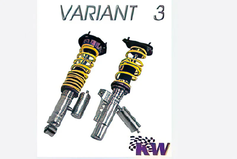 KW variant 3 coilover kit, 3-series (E46) coupe, convertible, saloon, touring, upto 910 kg front axle load weight - Image 2