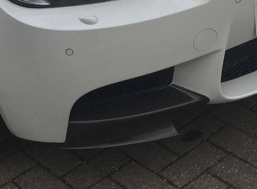 M Style E90 E92 E93 M3 competition front corner splitters, all E9x M3 models - Image 2