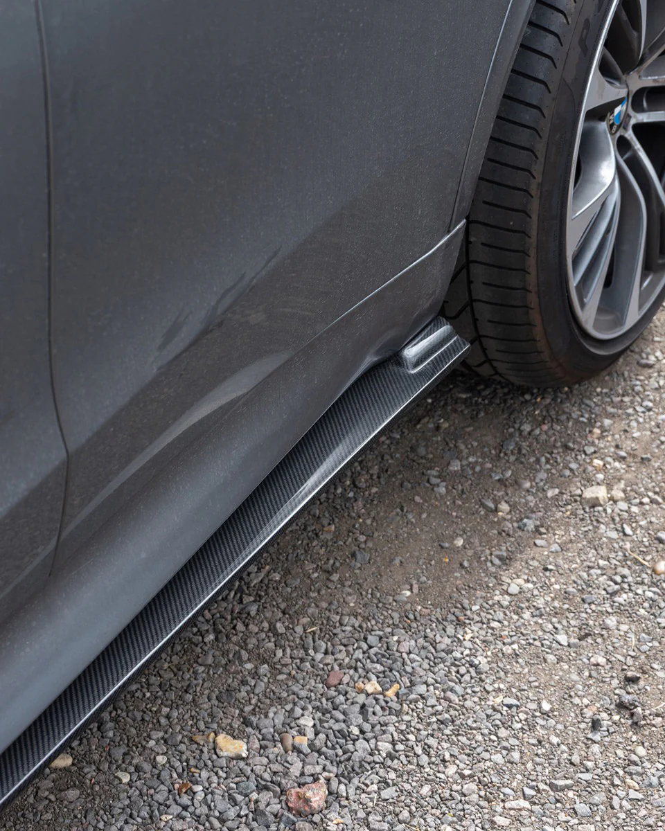 Mstyle Carbon fibre Side Skirt Extensions - F15 F85 - Image 2