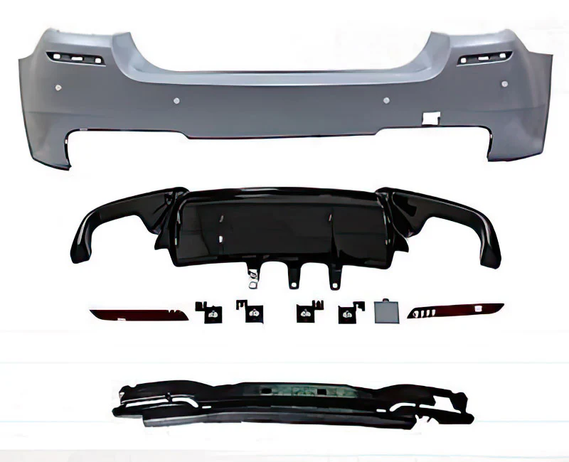 MStyle M Look Rear Bumper for F10 BMW 5 Series - Image 2