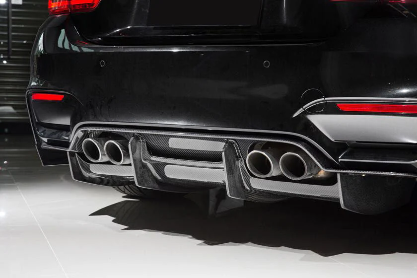 PSM style Carbon fibre rear diffuser set - F80 F82 F83 - Image 2