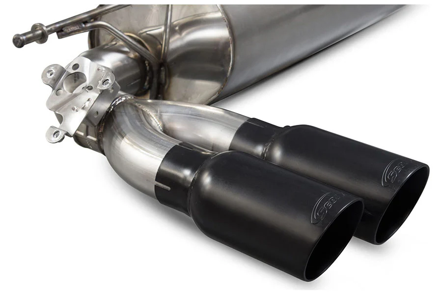 Scorpion Exhaust Cat-Back System with Elect. valve, Daytona black ceramic tailpipes for M2 F87 Non GPF Model Only - Image 3