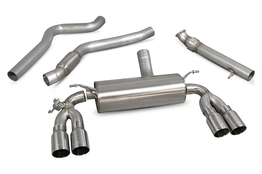 Scorpion Exhaust Cat-Back System with Elect. valve, Daytona tailpipes for M2 F87 Non GPF Model Only - Image 2