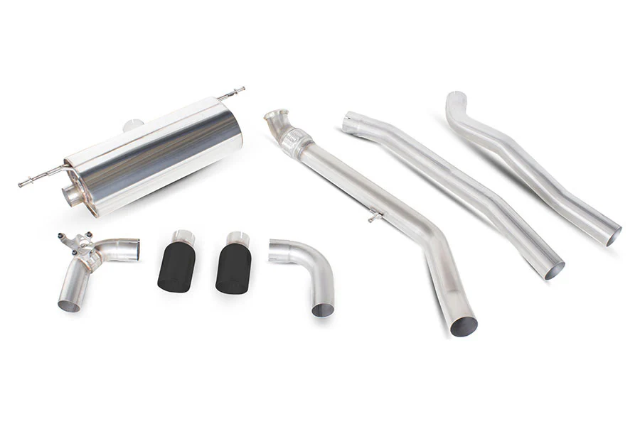 Scorpion Exhaust Cat-Back System with Elect. valves, Daytona black ceramic tailpipes for M235i - Image 2