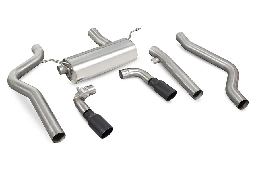 Scorpion Exhaust Non-res Cat-Back System with Elect. valves, Daytona black ceramic tailpipes for M240i - Image 3